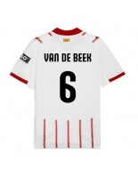 Moške Nogometnih dresov Girona Donny van de Beek #6 Domači 2025-26 Kratki rokavi Moške Nogometnih dresov Girona Donny van de Beek #6 Domači 2025-26 Kratki rokavi